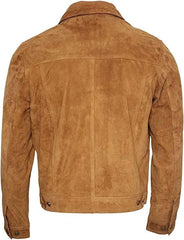Tan Suede Jacket Native American-Men