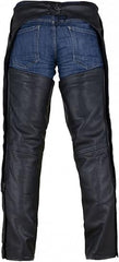 Black Leather Chaps-Men