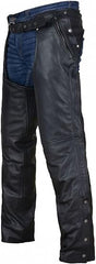 Black Leather Chaps-Men