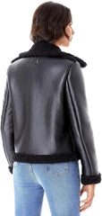 Black Leather Jacket for Women