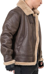 Brown Bomber Coat back-Men