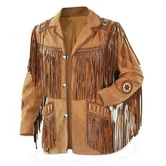 Brown Cowboy Leather jackets for Men
