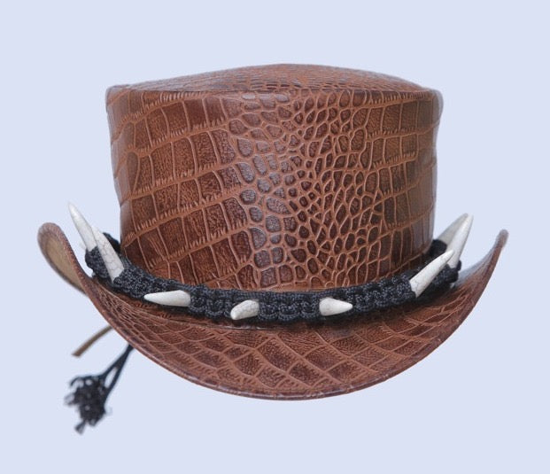 Brown Spike Cowboy-Top Hat