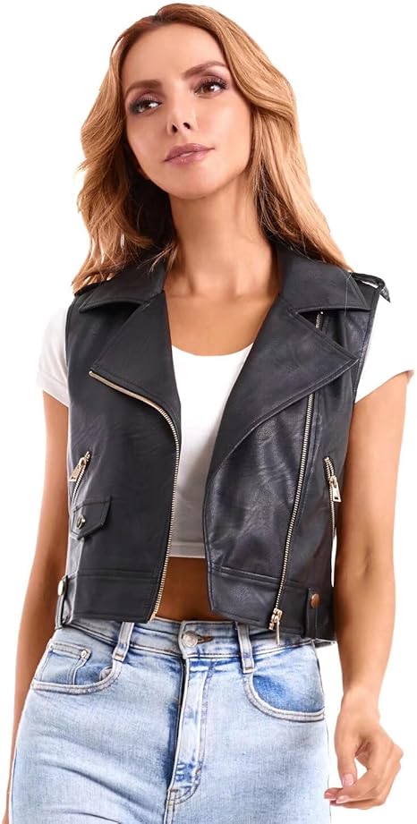 Leather Vest-Women