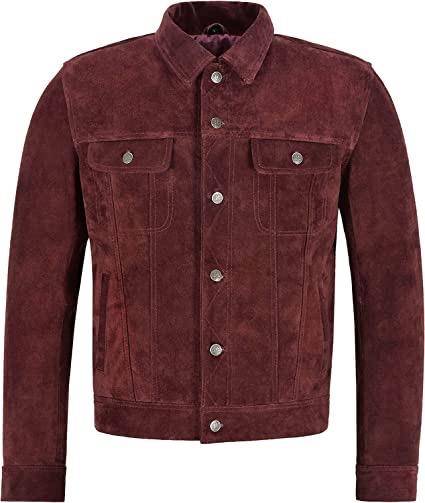 Maroon Suede Vintage Jacket