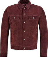 Maroon Suede Vintage Jacket