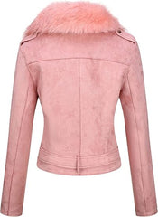 Pink Faux Coat for Women