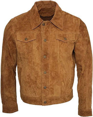 Tan Suede Jacket Native American