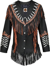 Traditional Western Style Fringed Jacket-women