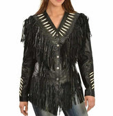 Western style Fringed jacket for women