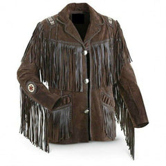 Dark Brown Cowboy Jackets-Men