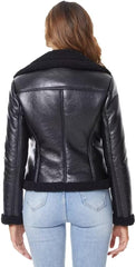 Fur Leather Jacket-Women