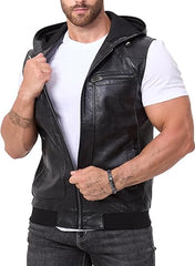 Men's Vintage Faux Leather Vest