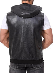 Men's Vintage Faux Leather Vest
