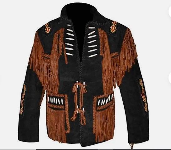 Black & Brown Cowboy Leather jackets for Men 
