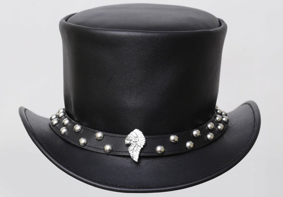 Black  Stud Cowboy Hat 