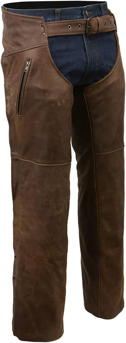 Brown Leather Chap