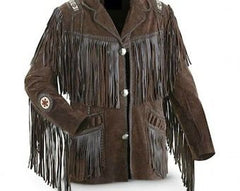 Dark Brown Cowboy Jackets-Men 
