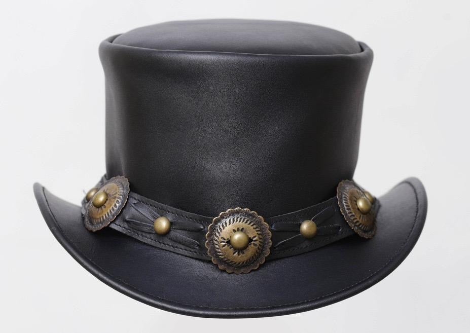 Men's American Leather Cowboy top hat 