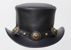 Men's American Leather Cowboy top hat 