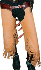 Tan Brown Leather Chap Men