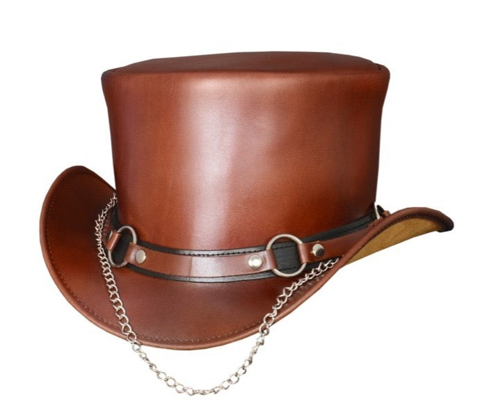 Top Hat Brown Chain Cowboy 