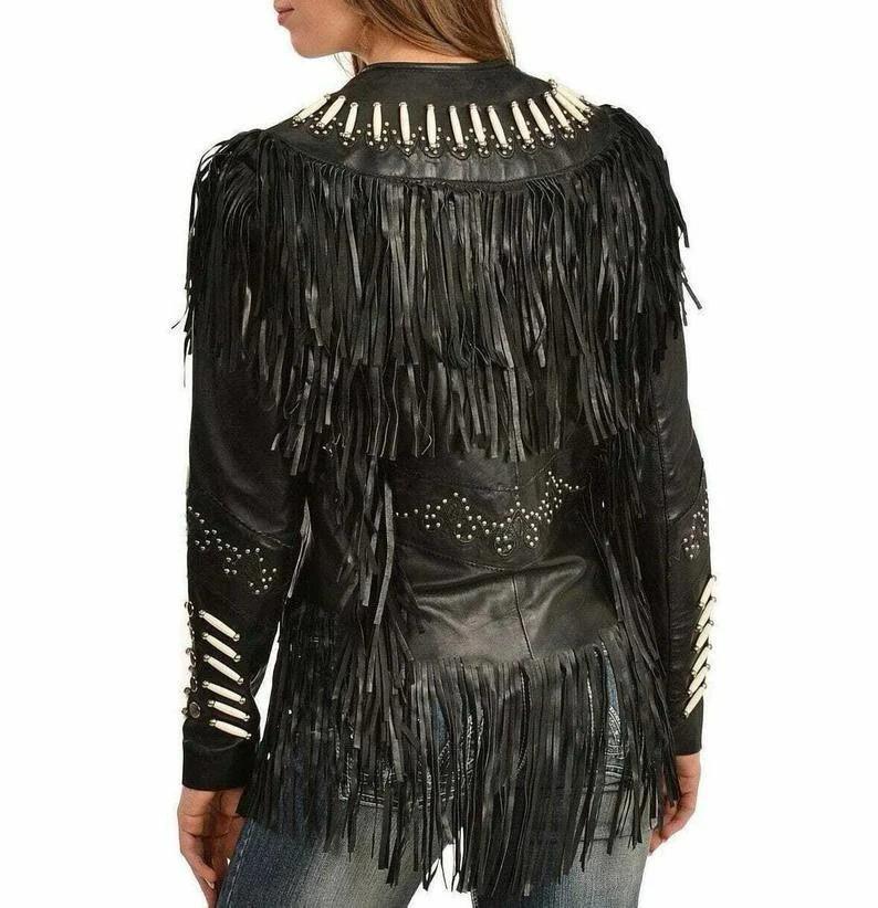 Western style Fringed jacket women