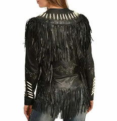 Western style Fringed jacket women