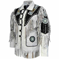 White Cowboy Leather jacket 