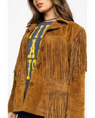 women Suede Leather Western style jacket